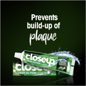 Closeup Menthol Fresh Whitening Gel Toothpaste 125g