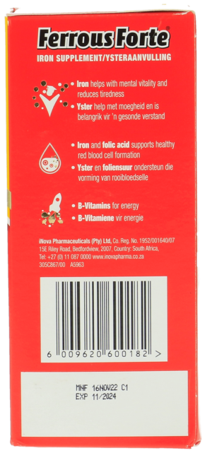 Ferrous Forte Citrus Flavour Iron Supplement Syrup 150ml
