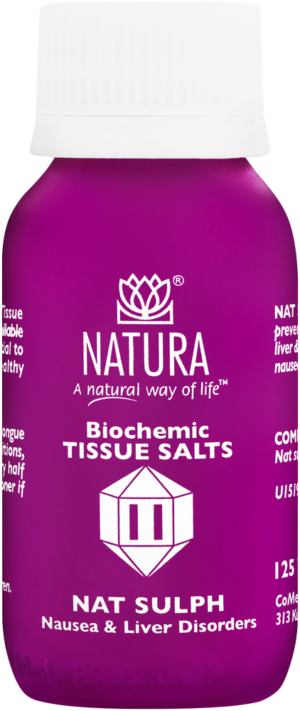 Natura Nat Sulph Biochemic Tissue Salt Tablets 125pk