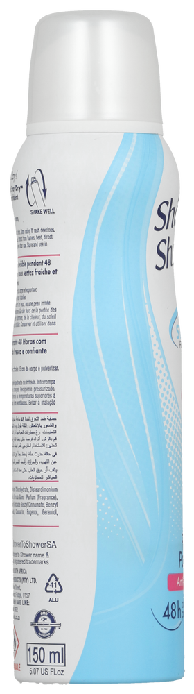 Shower To Shower StayDry Fresh Powder Anti-Perspirant Spray 150ml