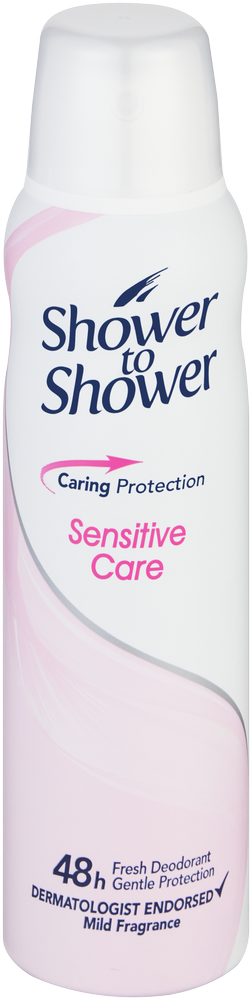 Shower To Shower Sensitive Care Deodorant Body Spray 150ml