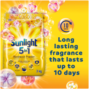 Sunlight Spring Sensations 5-in-1 Hand Washing Powder Detergent 3kg