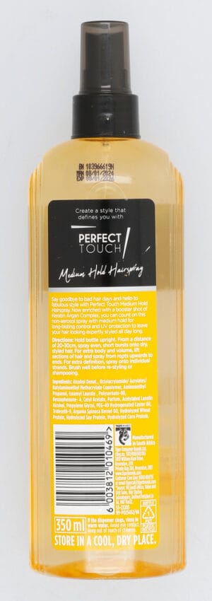 Perfect Touch Medium Hold Hairspray 350ml