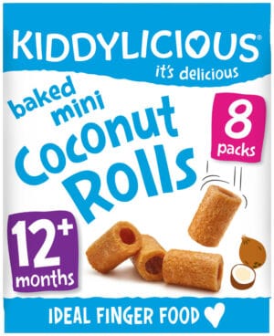 Kiddylicious Mini Baked Coconut Rolls 8 x 6.8g