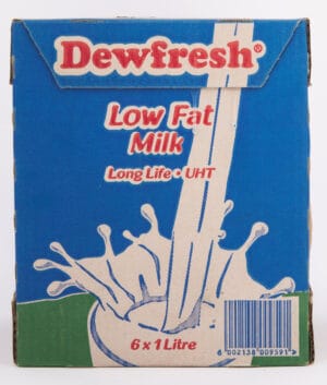 Dewfresh Long Life Low Fat Milk 6 x 1L