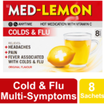 Med-lemon Original Flavour Hot Medication 8pk