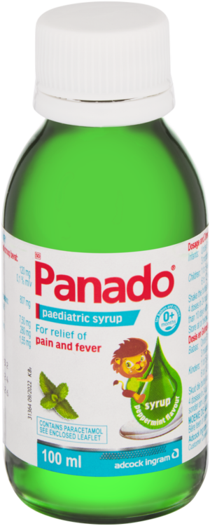 Panado Peppermint Flavour Paediatric Syrup 100ml