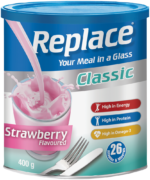 Replace Classic Strawberry Flavoured Meal Replacement Drink 400g