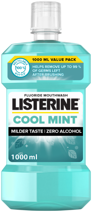 Listerine Cool Mint Fluoride Mouthwash 1L