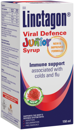 image-0 Linctagon Junior Strawberry Flavour Immune Support Syrup 150ml