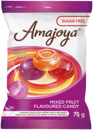 Amajoya Sugar Free Mixed Fruit Flavoured Candy 75g