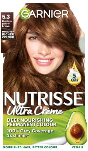 Garnier Nutrisse Ultra Crème Medium Golden Brown Permanent Hair Colour 1s