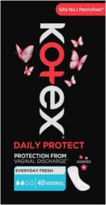 Kotex Daily Protect Normal Scented Pantyliners 40pk