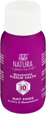 Natura Nat Phos Biochemic Tissue Salt Tablets 125pk