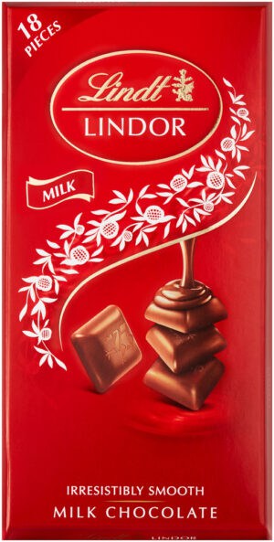Lindt LINDOR Milk Chocolate Singles 100g