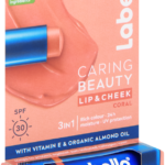 Labello Caring Beauty Coral SPF 30 3-In-1 Lip & Cheek Balm 4.8g