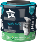 Tommee Tippee Twist & Click Nappy Disposable Bin Refill 3pk