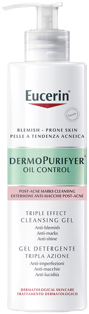 image-0 Eucerin DermoPurifyer Oil Control Triple Effect Cleansing Gel 400ml