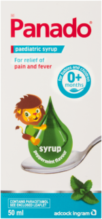 Panado Peppermint Flavour Paediatric Syrup 50ml