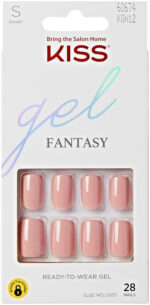 KISS Gel Fantasy Ribbons Ready-To-Wear Gel Nails 28pk