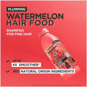 Garnier Fructis Plumping Watermelon Hair Food Shampoo 350ml