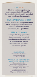 Blueiron Syrup 250ml