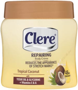 Clere Tropical Coconut Repairing Body Crème 300ml
