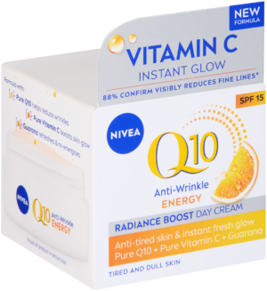 Nivea Q10 SPF 15 Anti-Wrinkle Energy Radiance Boost Day Cream 50ml