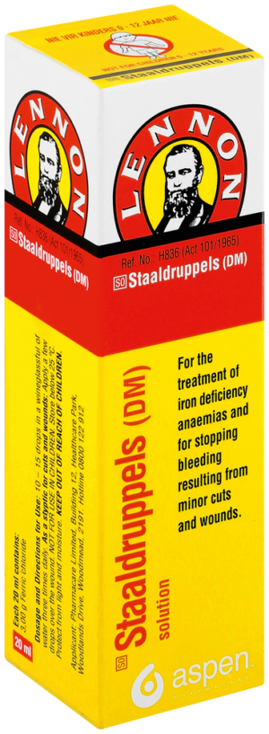 Lennon Staaldruppels (DM) Solution 20ml