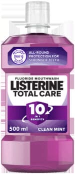 Listerine Total Care Clean Mint Fluoride Mouthwash 500ml
