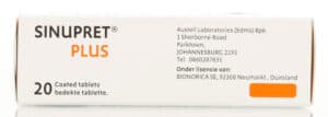 Bionorica Sinupret Plus Colds, Flu & Sinusitis Coated Tablets 20pk