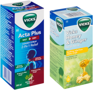 Vicks Honey & Ginger Cough Syrup 150ml
