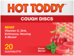 HOT Toddy Cherry Menthol Cough Discs 20pk