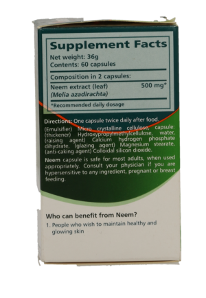 Himalaya Neem Veg Capsules 60pk