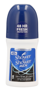 Shower To Shower Men Invisible Dry Anti-Perspirant Roll-On 50ml