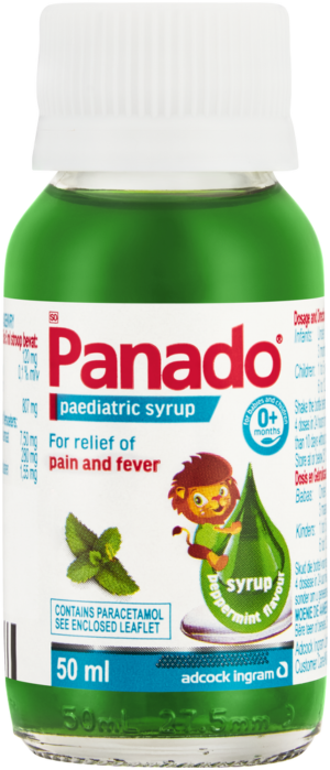 Panado Peppermint Flavour Paediatric Syrup 50ml
