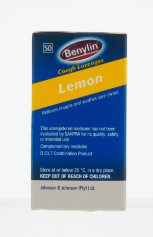 Benylin Lemon Cough Lozenges 20pk