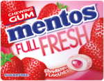 Mentos Full Fresh Strawberry Flavoured Chewing Gum 12g