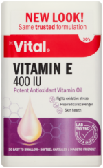 Vital Vitamin E 400 IU Softgel Capsules 30pk