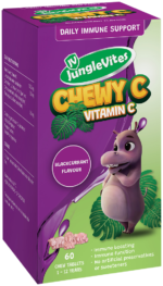 Junglevites Blackcurrant Flavour Daily Immune Support Chewy Tablets 60pk
