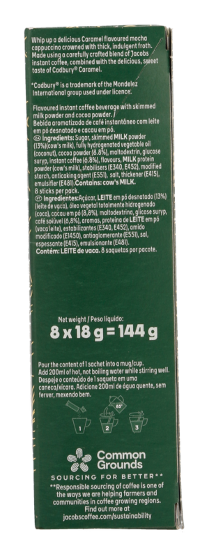 Jacobs Cadbury Caramel Instant Mocha 8 x 18g
