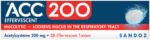 ACC 200 Mucolytic Effervescent Tablets 25pk