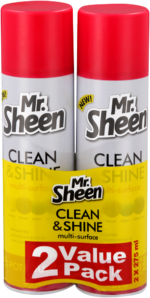 Mr. Sheen Clean & Shine Potpourri Multi-Surface Polish 2 x 275ml