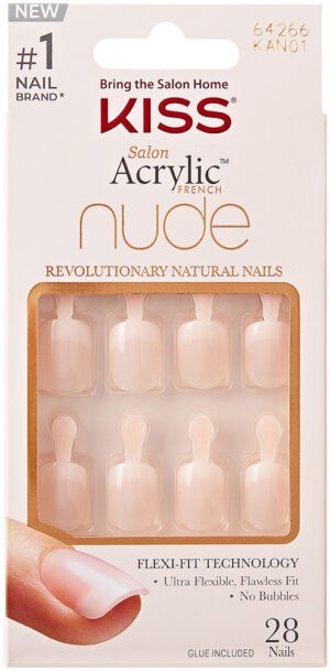 KISS Salon Acrylic Nude French Nails 28pc