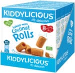 Kiddylicious Mini Baked Coconut Rolls 8 x 6.8g