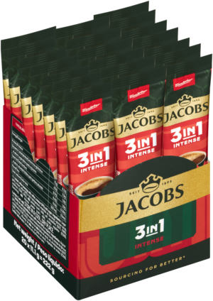 Jacobs 3-in-1 Intense Instant Coffee 20 x 11.1g