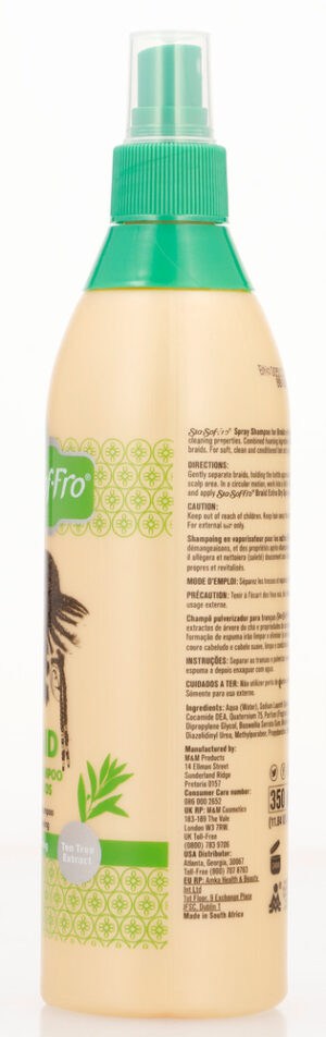 Sta-sof-fro Braid Spray Shampoo 350ml
