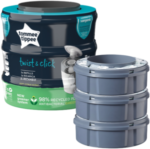 Tommee Tippee Twist & Click Nappy Disposable Bin Refill 3pk