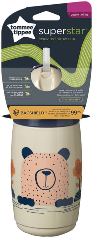 Tommee Tippee Superstar Insulated Straw Cup 266ml