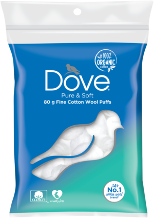 Dove Fine Cotton Wool Puffs 80g